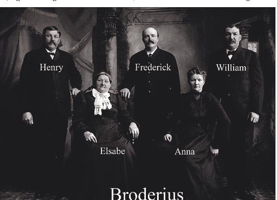 Elsabe Broderius, geborene Heit, mit ihren vier Kindern um 1900